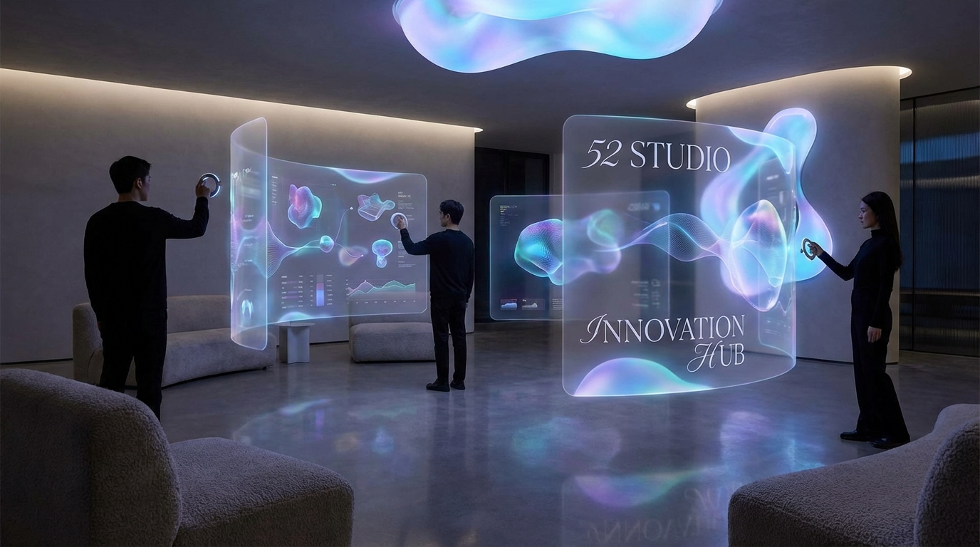 Spatial Computing Fluid Aura Concept
