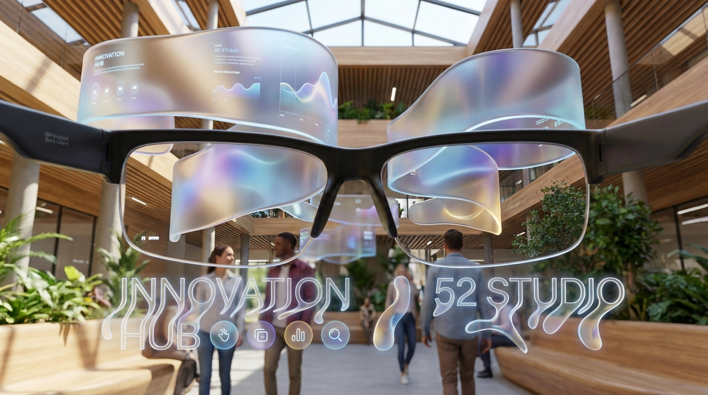 Neo Glassmorphism Spatial Interface